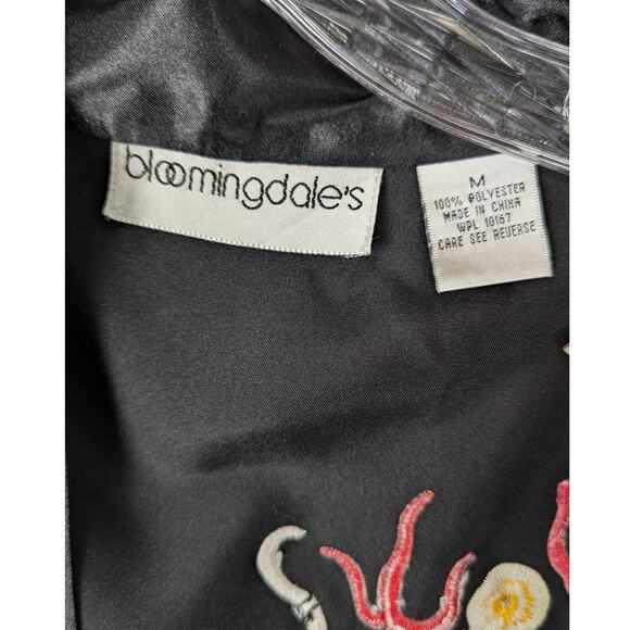 Complete set Bloomingdales embroidered kimono robe VTge deadstock 80's 90's NWOT - Picture 6 of 16